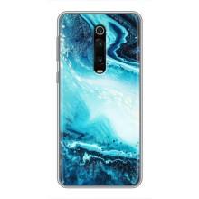 Мраморный чехол на Xiaomi Mi 9T Pro (VPrint) (Голубой мрамор)