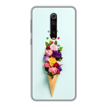 Чохли з тематикою "КВІТИ" на Xiaomi Mi 9T Pro (Квітка-морозиво)