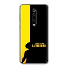 Чехол (TPU) с картинкой "Лого Пабг" на Сяоми Ми 9Т Про – Battlegrounds