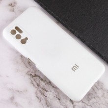 Чехол Silicone Cover Full Camera (AA) для Xiaomi Redmi Note 10 5G / Poco M3 Pro – Белый