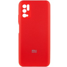 Чехол Silicone Cover Full Camera (AA) для Xiaomi Redmi Note 10 5G / Poco M3 Pro (Красный)