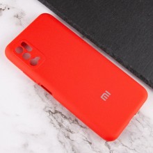 Чехол Silicone Cover Full Camera (AA) для Xiaomi Redmi Note 10 5G / Poco M3 Pro – Красный