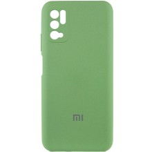 Чехол Silicone Cover Full Camera (AA) для Xiaomi Redmi Note 10 5G / Poco M3 Pro (Мятный)