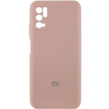 Чехол Silicone Cover Full Camera (AA) для Xiaomi Redmi Note 10 5G / Poco M3 Pro (Розовый)