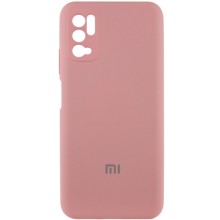 Чехол Silicone Cover Full Camera (AA) для Xiaomi Redmi Note 10 5G / Poco M3 Pro – Розовый