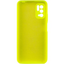 Чехол Silicone Cover Full Camera (AA) для Xiaomi Redmi Note 10 5G / Poco M3 Pro – Салатовый