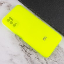 Чехол Silicone Cover Full Camera (AA) для Xiaomi Redmi Note 10 5G / Poco M3 Pro – Салатовый