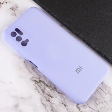 Чехол Silicone Cover Full Camera (AA) для Xiaomi Redmi Note 10 5G / Poco M3 Pro – Сиреневый