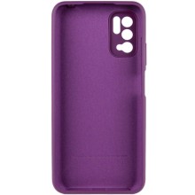 Чехол Silicone Cover Full Camera (AA) для Xiaomi Redmi Note 10 5G / Poco M3 Pro – Фиолетовый