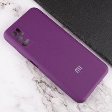 Чехол Silicone Cover Full Camera (AA) для Xiaomi Redmi Note 10 5G / Poco M3 Pro – Фиолетовый