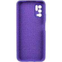 Чехол Silicone Cover Full Camera (AA) для Xiaomi Redmi Note 10 5G / Poco M3 Pro – Фиолетовый