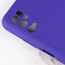 Чехол Silicone Cover Full Camera (AA) для Xiaomi Redmi Note 10 5G / Poco M3 Pro – Фиолетовый