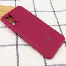 Чехол Silicone Cover My Color Full Camera (A) для Xiaomi Redmi Note 10 5G / Poco M3 Pro – Бордовый