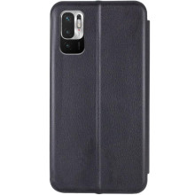Кожаный чехол-книжка Classy для Xiaomi Redmi Note 10 5G / Poco M3 Pro – Черный