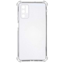 TPU чехол GETMAN Ease logo усиленные углы Full Camera для Xiaomi Redmi Note 10 5G / Poco M3 Pro – Прозрачный