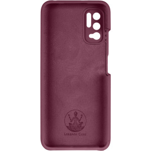 Чехол Silicone Cover Lakshmi Full Camera (AAA) для Xiaomi Redmi Note 10 5G – Бордовый