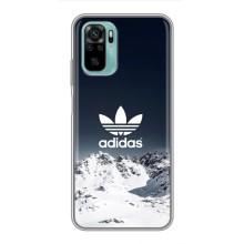 Чехлы Адидас для Xiaomi Redmi Note 10 5G (AlphaPrint) (Адидас в горах)
