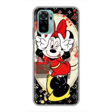 Чехол Disney Mouse Xiaomi Redmi Note 10 5G (PREMIUMPrint) (Минни peace)