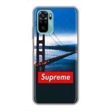 Чехол для Xiaomi Redmi Note 10 5G с картинкой Supreme (AlphaPrint)