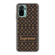 Чехол для Xiaomi Redmi Note 10 5G с картинкой Supreme (AlphaPrint)