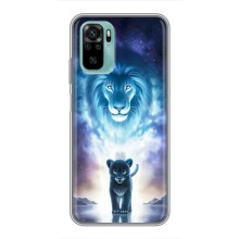 Чехол со Львом для Xiaomi Redmi Note 10 5G (VPrint) (Маленький лев)