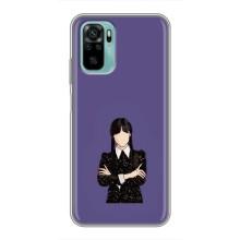 Чохли Венсдей на Xiaomi Redmi Note 10 5G Уенсдей (AlphaPrint) (Венздей у чорному)