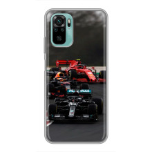 Чехол Формула1 на Xiaomi Redmi Note 10 5G – Гонка Ф1