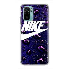 Чехол с логотипом Найк на Xiaomi Redmi Note 10 5G – Найк на фиолетовом