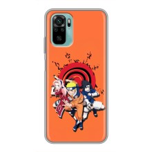 Naruto Anime Чехлы для Сяоми Редми Ноут 10 5G (AlphaPrint) – команда Наруто