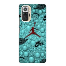 Силиконовый Чехол Nike Air Jordan на Редми Нот 10 (5G) – Джордан Найк