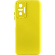 Чехол Silicone Cover Lakshmi Full Camera (AAA) для Xiaomi Redmi Note 10 Pro / 10 Pro Max – Желтый