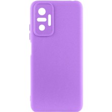 Чехол Silicone Cover Lakshmi Full Camera (AAA) для Xiaomi Redmi Note 10 Pro / 10 Pro Max – Фиолетовый