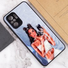 TPU+PC чехол Prisma Ladies для Xiaomi Redmi Note 10 Pro / 10 Pro Max – Black in White