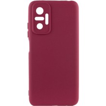 Чехол Silicone Cover Lakshmi Full Camera (A) для Xiaomi Redmi Note 10 Pro / 10 Pro Max – Бордовый