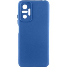 Чехол Silicone Cover Lakshmi Full Camera (A) для Xiaomi Redmi Note 10 Pro / 10 Pro Max – Синий