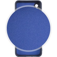 Чохол Silicone Cover Lakshmi Full Camera (AAA) with Logo для Xiaomi Redmi Note 10 Pro / 10 Pro Max – Темно-синій
