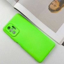 Чехол Silicone Cover Lakshmi Full Camera (A) для Xiaomi Redmi Note 10 Pro / 10 Pro Max – Салатовый