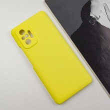 Чохол Silicone Cover Lakshmi Full Camera (AAA) для Xiaomi Redmi Note 10 Pro / 10 Pro Max – Жовтий