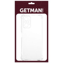 TPU чехол GETMAN Ease logo усиленные углы Full Camera для Xiaomi Redmi Note 10 Pro / 10 Pro Max – Бесцветный (прозрачный)