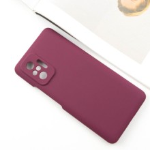 Чохол Silicone Cover Lakshmi Full Camera (AAA) для Xiaomi Redmi Note 10 Pro / 10 Pro Max – Бордовий