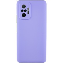 Чохол Silicone Cover Lakshmi Full Camera (AAA) для Xiaomi Redmi Note 10 Pro / 10 Pro Max (Бузковий)