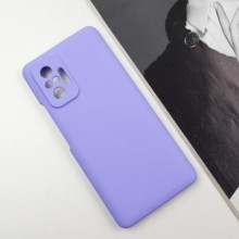 Чохол Silicone Cover Lakshmi Full Camera (AAA) для Xiaomi Redmi Note 10 Pro / 10 Pro Max – Бузковий