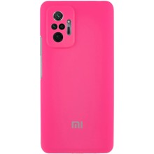 Чехол Silicone Cover Lakshmi Full Camera (AAA) with Logo для Xiaomi Redmi Note 10 Pro / 10 Pro Max – Розовый