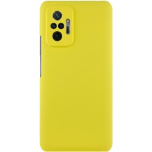 Чехол Silicone Cover Lakshmi Full Camera (AAA) для Xiaomi Redmi Note 10 Pro / 10 Pro Max – Желтый