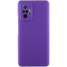 Чехол Silicone Cover Lakshmi Full Camera (AAA) для Xiaomi Redmi Note 10 Pro / 10 Pro Max – Фиолетовый