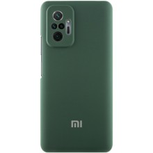 Чехол Silicone Cover Lakshmi Full Camera (AAA) with Logo для Xiaomi Redmi Note 10 Pro / 10 Pro Max – Зеленый