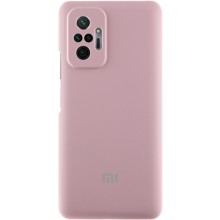 Чехол Silicone Cover Lakshmi Full Camera (AAA) with Logo для Xiaomi Redmi Note 10 Pro / 10 Pro Max – Розовый