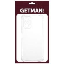 TPU чохол GETMAN Ease logo посилені кути Full Camera для Xiaomi Redmi Note 10 Pro / 10 Pro Max – Прозорий