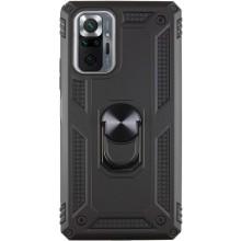 Ударопрочный чехол Serge Ring for Magnet для Xiaomi Redmi Note 10 Pro / 10 Pro Max – Черный