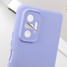 Чохол TPU GETMAN Liquid Silk Full Camera для Xiaomi Redmi Note 10 Pro / 10 Pro Max – Бузковий